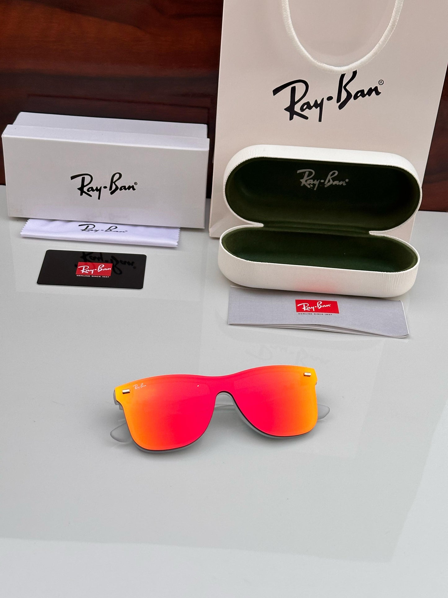 RB sunglasses Red Prizm CLEAR