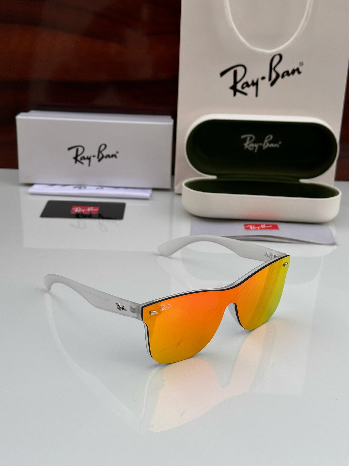 RB sunglasses Red Prizm CLEAR
