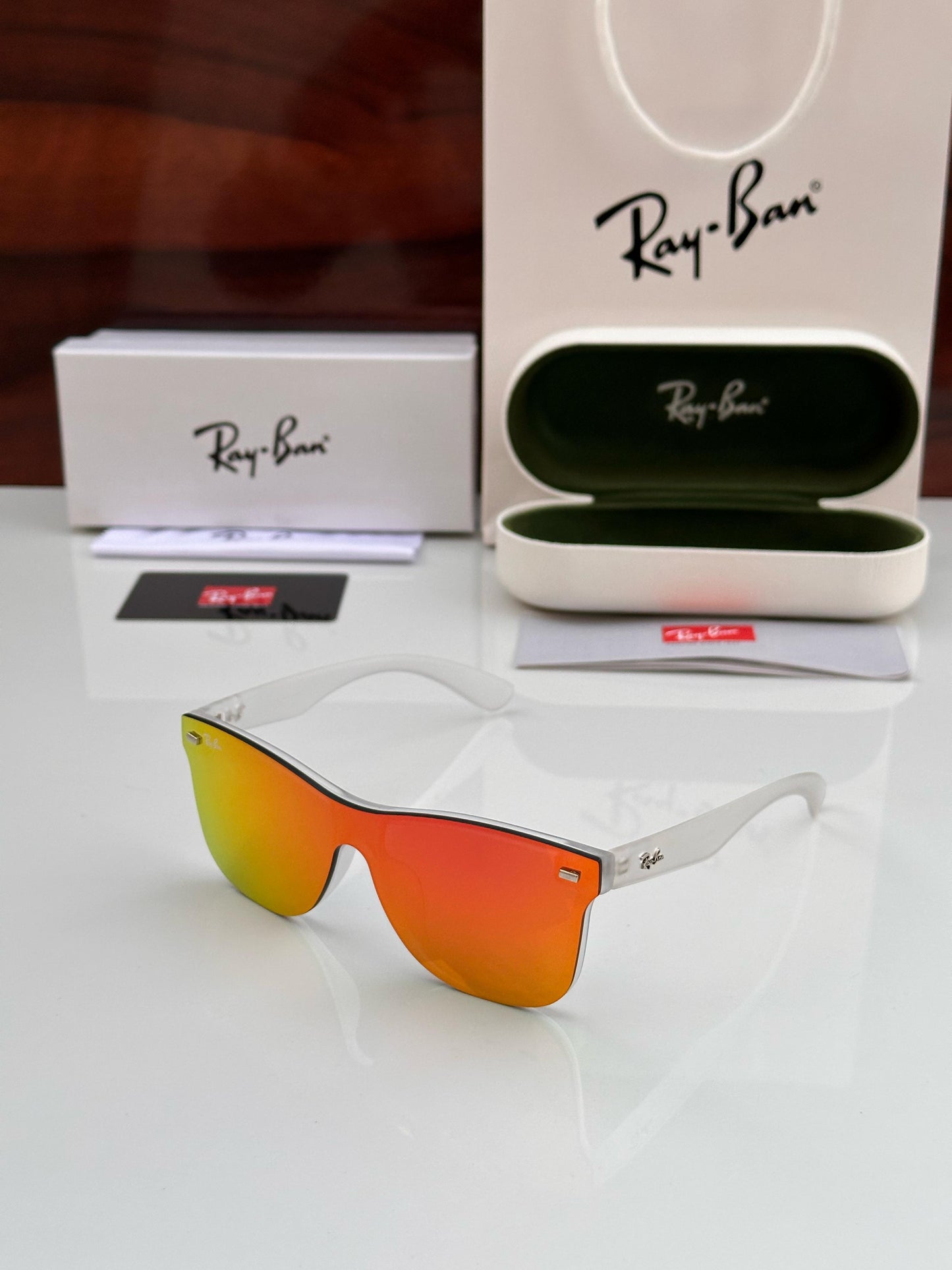 RB sunglasses Red Prizm CLEAR