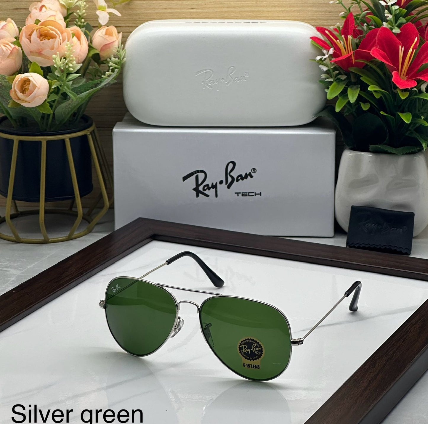 Green & Chrome  Premium AVIATOR