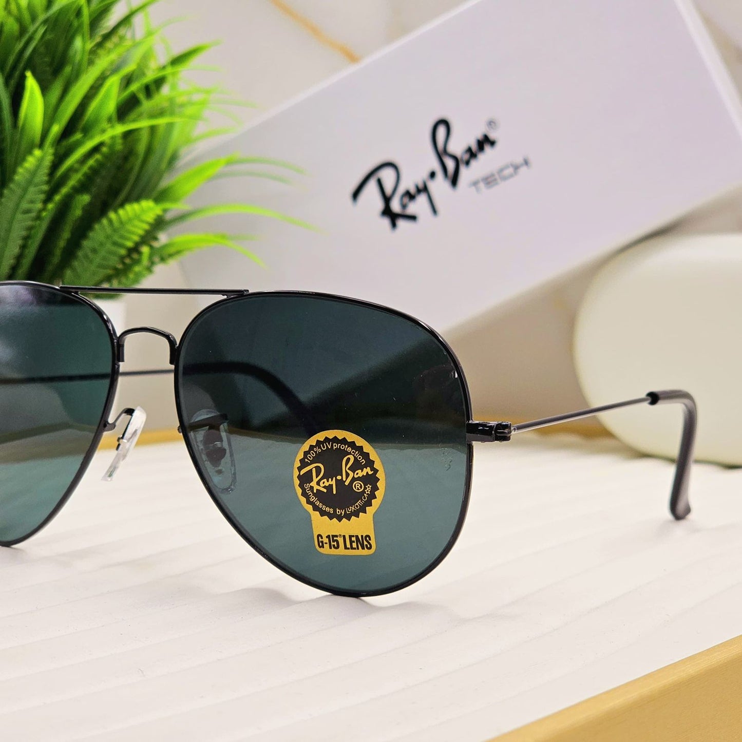 unisex aviator sunglasses (Black & Black)  ๐ถ๏ธ