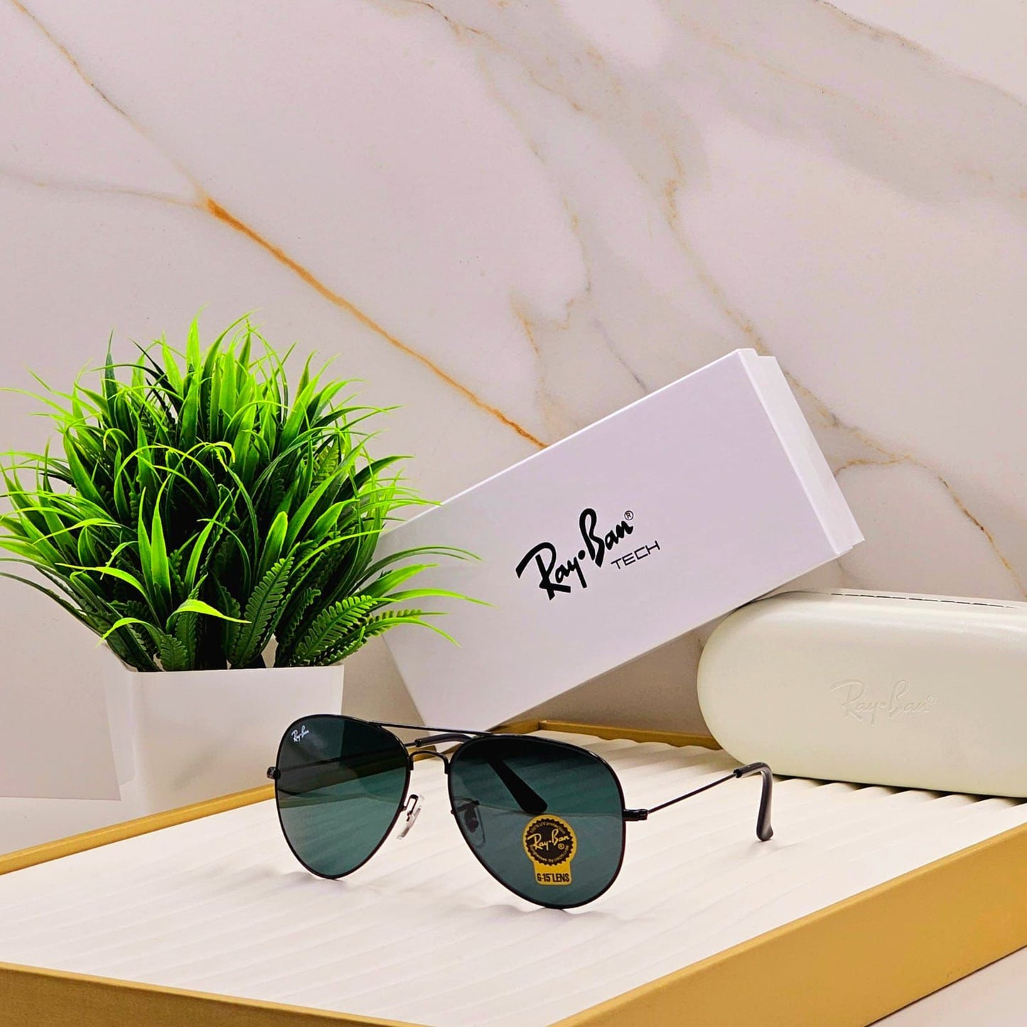 ray-ban Black & Black Aviator